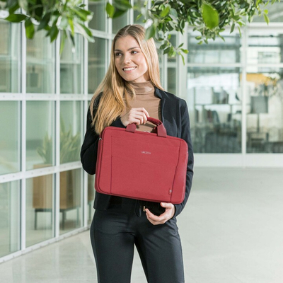 Çantë DICOTA Eco Slim Case BASE për laptop 13"-14.1", i kuq