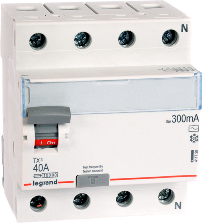 Ndërprerës diferencial Legrand P304 411728, 4P, 40A 300mA AC