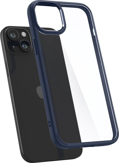 Kapak telefoni Spigen Ultra Hybrid, për iPhone 15 Plus, blu navy
