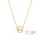 Set për femra Michael Kors MKC1260AN710, vathë + qafore, i artë