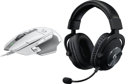 Set gaming Logitech G502 X + G Pro X, HERO 25K, me mikrofon, i zi