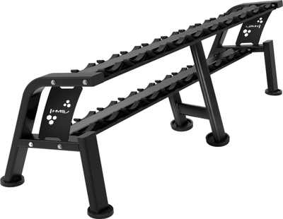 Stojcë për shtanga HMS Premium STR10 Pro, kapacitet 100kg, çelik, gri