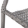 Karrige kopshti Morner HM6074.02, metal PVC wicker, 55x58x87 cm, gri