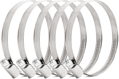 Set kapëse me vidë AMiO 04591, 5 copë, 70 90mm, çelik inox