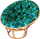 Jastëk sedie HOBBYGARDEN Soa Papasan Jordrup, 114cm, blu me motive gjethe
