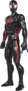 Figurë Marvel Spider-Man Titan Hero Series Miles Morales, 30 cm, për kalamaj 4+, e zezë me të kuqe