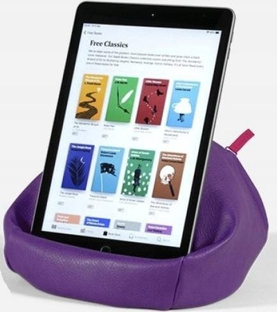 Mbajtëse leximi Bookaroo Bean Bag Reading Rest, për libra dhe tablet, portativ, lejla