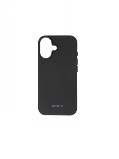 Mbështjellës Swissten Soft Joy për Apple Iphone 16, e zezë