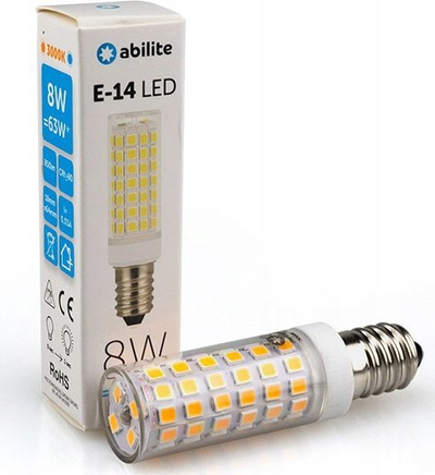 Llambë LED Abilite Stick, 8W E14, 3000K, e bardhë