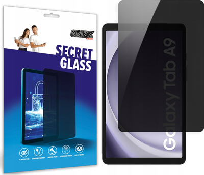 Xham mbrojtës Grizz SecretGlass për Galaxy Tab A9 Tab A11, hibrid, privacy, transparent