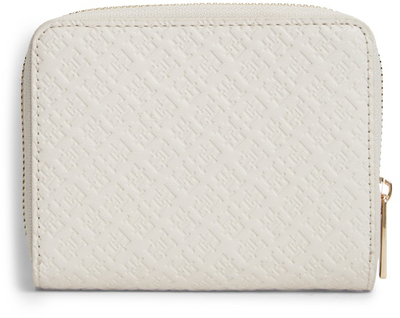 Portofol Tommy Hilfiger TH Icon Med ZA AW0AW18474, me flap, i mesëm, beige