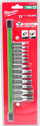 Set çelësash TORX Hikoki SCHAFT, 13 copa, 1/4" dhe 3/8", ngjyrë argjendi