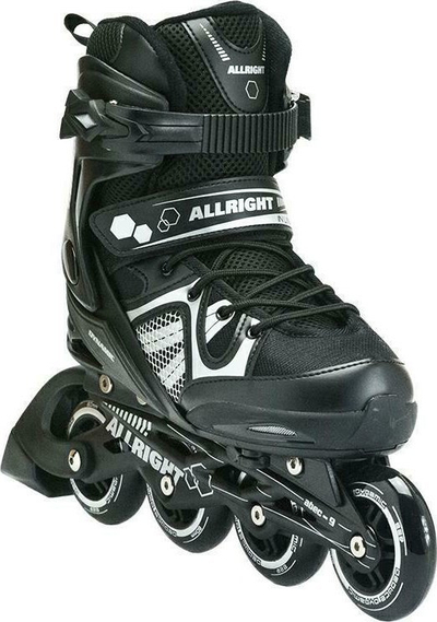 Rolatë inline Allright Dynamic, rregullueshme 40-43, ABEC-9, të zeza