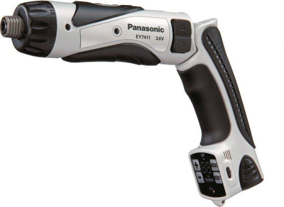 Електрична шрафцигерка Panasonic EY7411LA1S32, 3.6V, со батерија, црно-сребрена