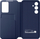 Mbulesë Smart View Wallet Samsung për Galaxy S24 FE, me kapak, me xhep karte, blu e errët