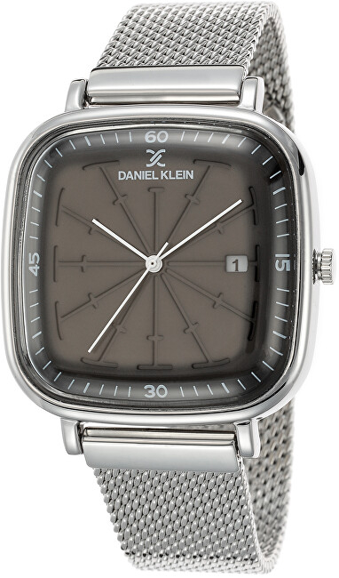 Orë dore për meshkuj Daniel Klein Premium DK12426-1, e argjendtë