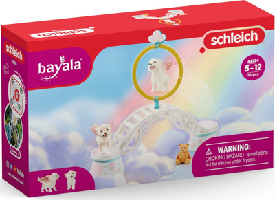 Set lodrash Schleich Bayala Winged Baby Lion Training, figura luani me krahë, për kalamaj 5+