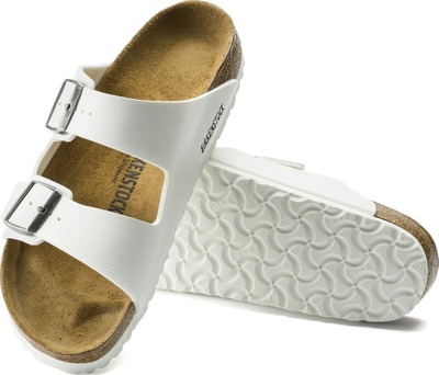Sandale Birkenstock Arizona BS W 0552683, Birko Flor, shollë anatomike, të bardha