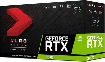 Kartë grafike PNY GeForce RTX3070 Ti XLR8 Gaming Revel (VCG3070T8TFXPPB) 8GB, GDDR6