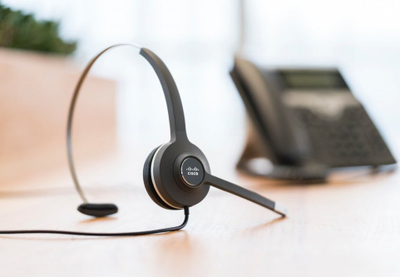 Kufje me mikrofon Cisco Headset 531, mono, me kabllo RJ-9, zi gri