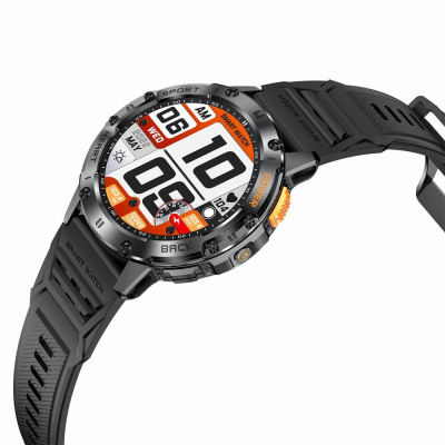 Orë e zgjuar Gravity GT22 1, ekran me ngjyra, mat rrahjet e zemrës, e zezë