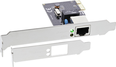 Kartë rrjeti InLine 51125L, PCI Express, Gigabit 1 Gbit/s, e zezë