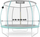 Shtyllë e sipërme trampoline Neo-Sport Type C, 8–14 ft, 107 cm, jeshile