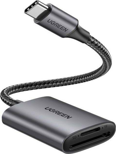 Lexues kartelash Ugreen CM401 USB C, SD TF, gri