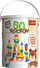 Lodër druri me kube Wooden Toy, 50 blloqe, shumëngjyrëshe