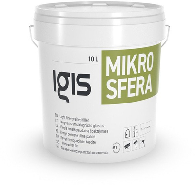 Mbushës muresh IGIS MIKROSFERA, fin gati për përdorim, 10L, i bardhë