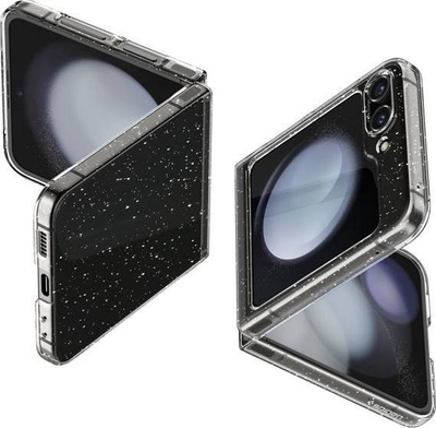 Maskë telefoni Spigen AirSkin për Samsung Galaxy Z Flip 5, polikarbonat i hollë, Glitter Crystal transparente