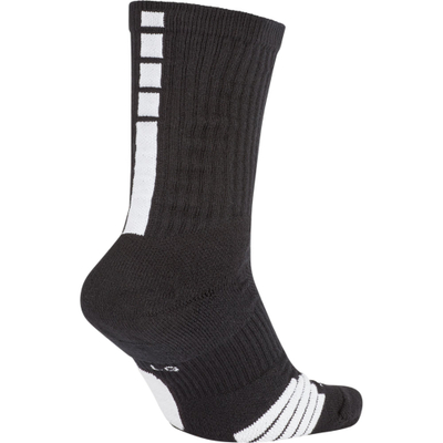 Çorape basketbolli Nike Elite Crew për burra, të zeza me të bardha