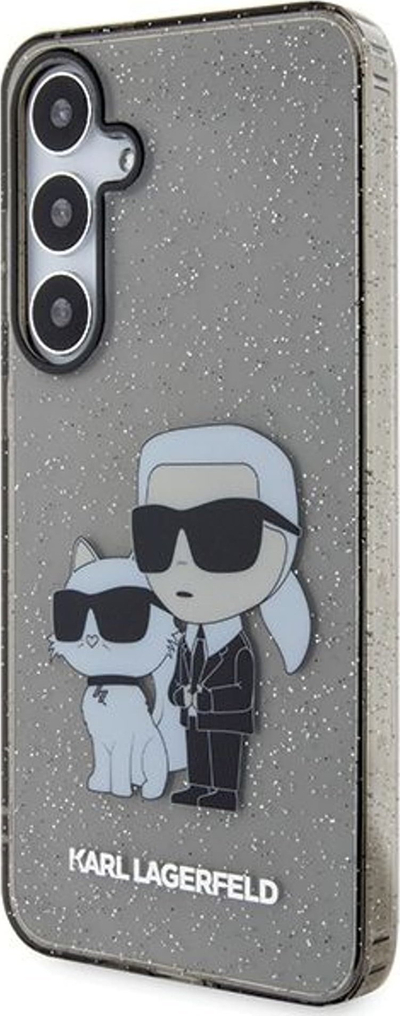 Mbulesë telefoni Karl Lagerfeld KLHCS24MHNKCTGK, për Samsung Galaxy S24 Plus, hardcase me shkëlqim, e zezë