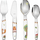 Set takëmesh për fëmijë Rosle Forest Friends, 4 copë, çelik inox, argjendtë