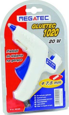 Пиштол за силикон Megatec MG1020, 20W, 7.5mm, бел
