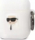 Mbulesë mbrojtëse Karl Lagerfeld për AirPods 1/2, silikon, dizajn 3D, e bardhë