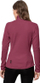 Bluzë fleece për goca Jack Wolfskin Peak Grid, jakë e lartë, material që shtrihet, e kuqe sangria