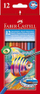 Set lapsa ujorë Faber Castell, Red Line, 12 copë, shumëngjyrësh