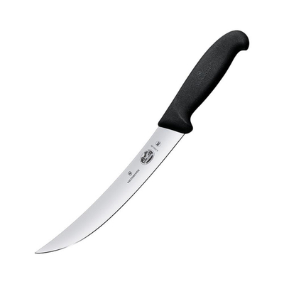 Thikë Victorinox e lakuar(e thyer) për prerje, Fibrox, e zezë