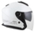 Helmetë moto Cassida Jet Tech 2.0 Solid, polikarbonat, vizor i gjatë, e bardhë e zezë gri