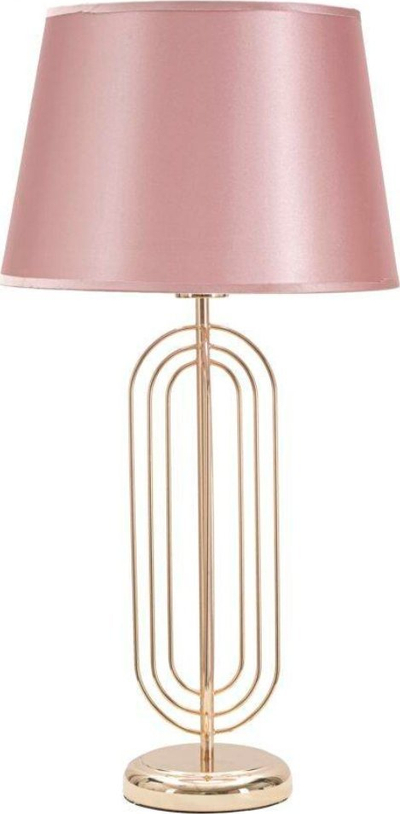 Lampë tavoline Krista, 33x64 cm, metal, rozë