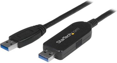 Kabllo transferimi StarTech USB 3.0, 2m, për Windows dhe Mac, e zezë