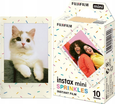 Film fotografik Fujifilm Instax Mini Sprinkles, 10 poza, ISO 800, shumëngjyrësh