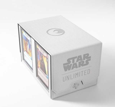 Kuti Gamegenic Star Wars Unlimited Double Deck Pod, për dy deck, e bardhë edhe e zezë