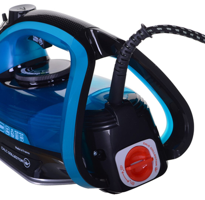 Hekur me avull Tefal Ultragliss Plus FV6832, 2800W, sistem Anti-Calc, blu