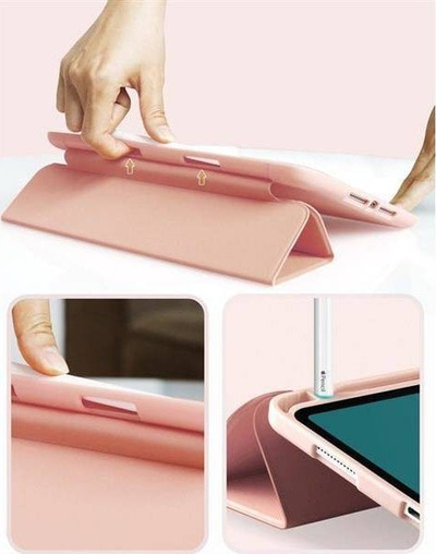 Mbulesë tablet Tech-Protect SmartCase për iPad Air 4 2020 dhe iPad Air 5 2022, me vend për Apple Pencil, vjollcë