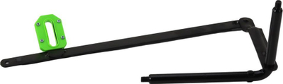 Rrip strap on Pipedream Body Dock, rripa shpatullash të rregullueshëm 61-137 cm, silikon, i zi