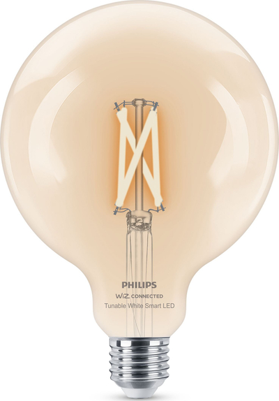 Llampë e zgjuar Philips WiZ LED, 7W 806 lumen, E27, xham i tejdukshëm