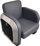 Sofá gaming E-blue EEC346-11, lëkurë PU, deri 200 kg, gri