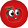 Top lodër Artyk Colorful Ball Little Apple, 23cm, PVC, i kuq